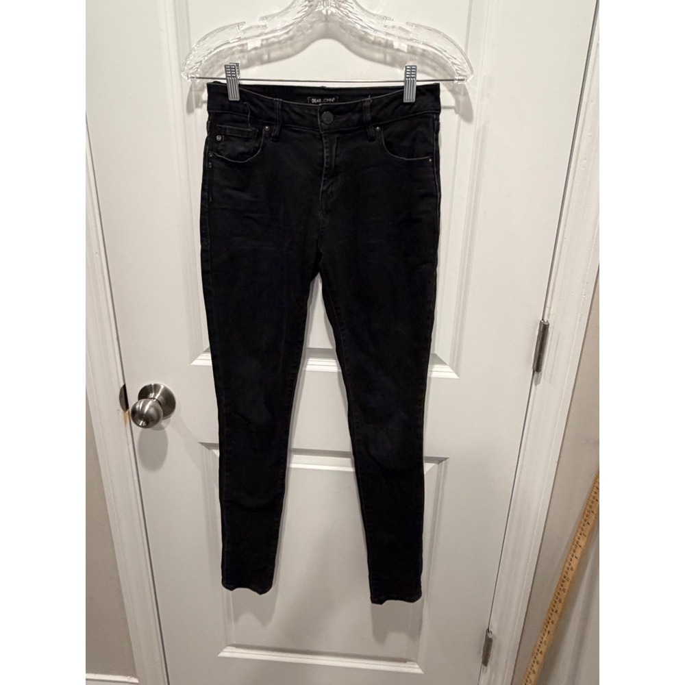 Dear John Womens Jeans Gisele High Waisted Skinny Black 25